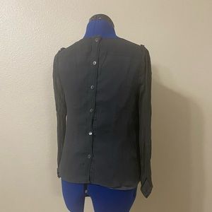 100% Silk Button-Back J Crew Top